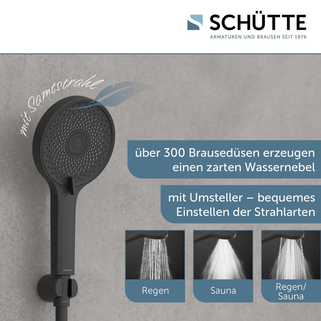 Schütte Handbrause RAVEN | Schwarz
