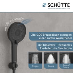 Schütte Handbrause RAVEN | Schwarz