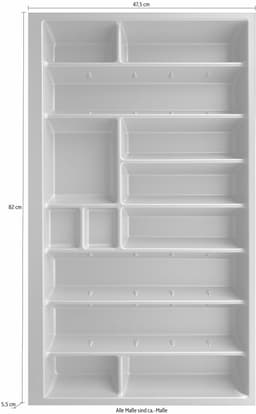 KOCHSTATION Besteckeinsatz Cara | Grau