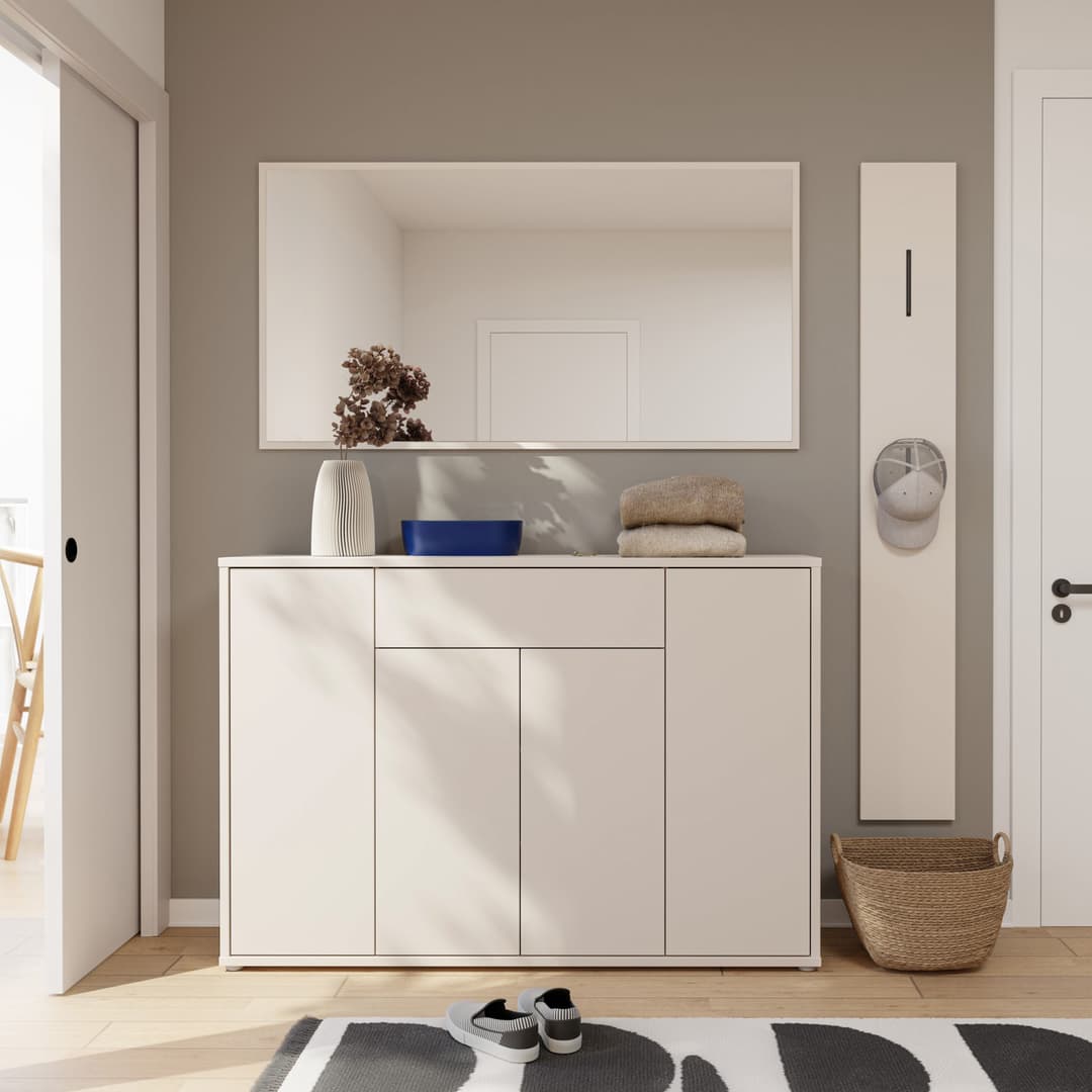 FORTE Garderobenspiegel Alice Springs | Beige