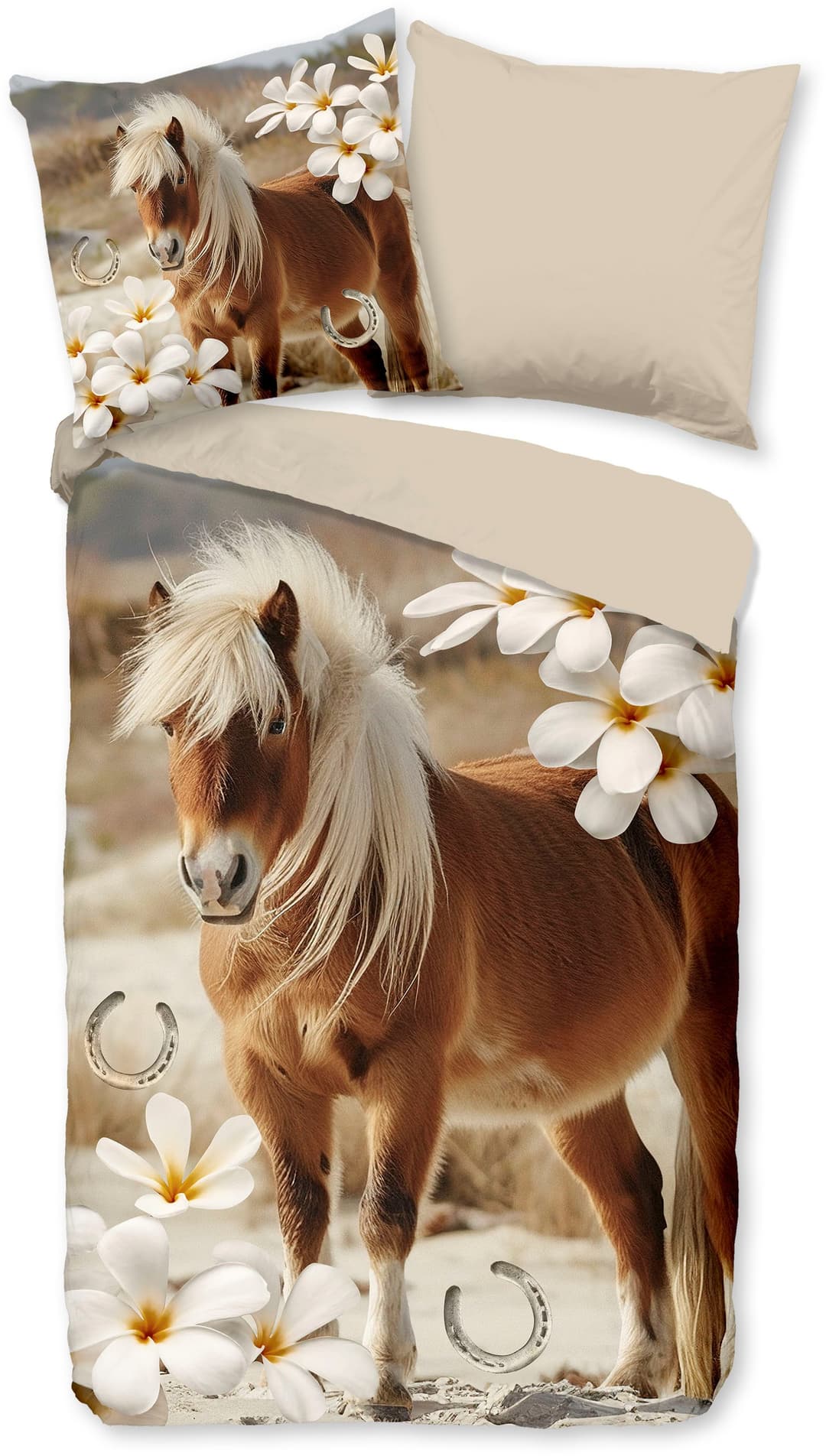PURE luxury collection Kinderbettwäsche Fabi | Beige