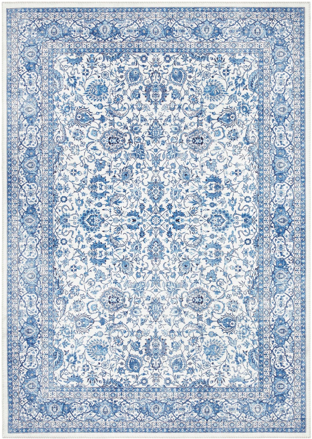 ELLE DECORATION Teppich Keshan Maschad | Blau