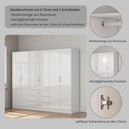 OTTO home Kleiderschrank Trento | Weiß