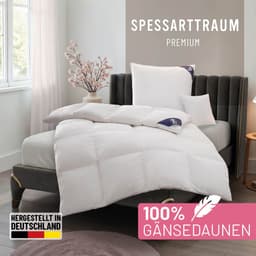 SPESSARTTRAUM Gänsedaunenbettdecke Premium**** | Weiß