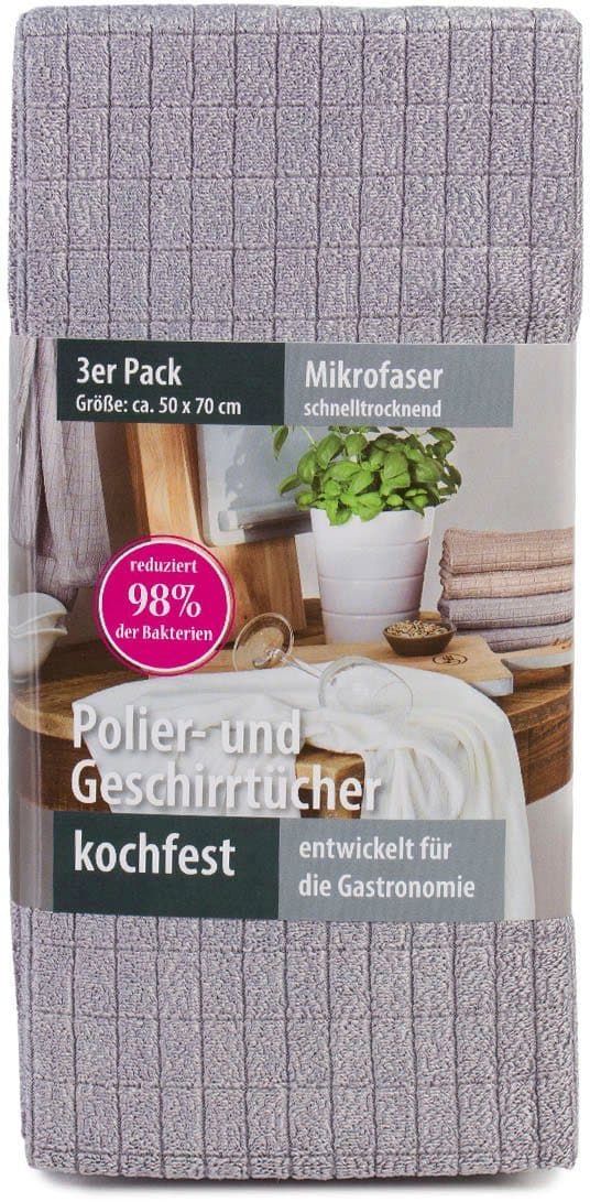 Gözze Geschirrtuch Polier- und Geschirrtuch | Grau