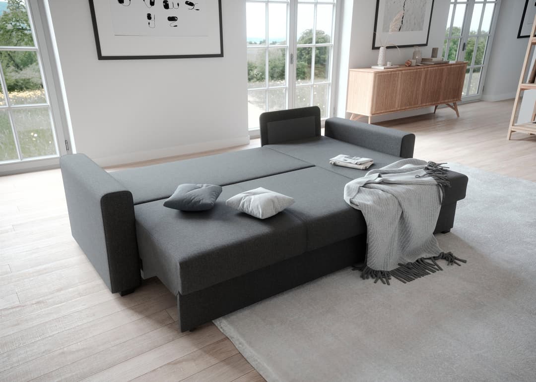 ATLANTIC home collection Ecksofa Dublin | Grau