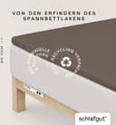 Schlafgut Spannbettlaken PURE TOPPER | Braun