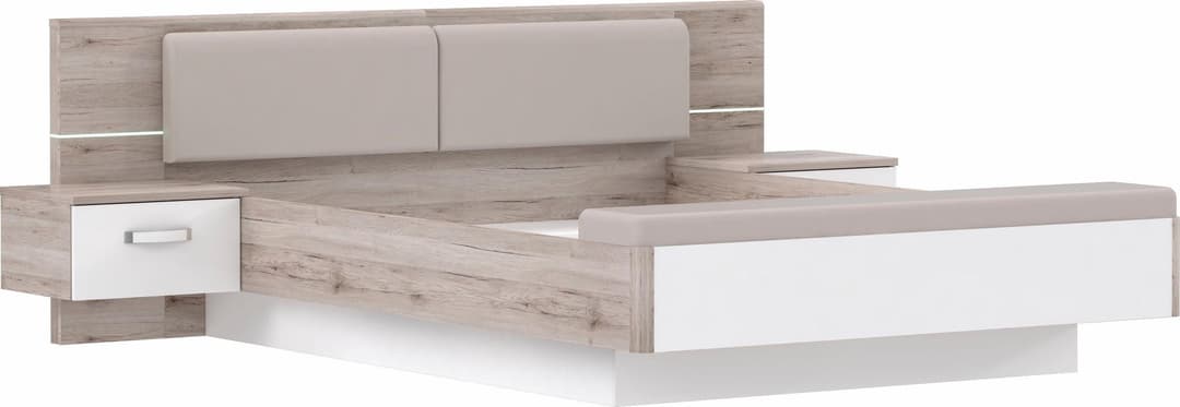 FORTE Schlafzimmer-Set Rondino | Weiß