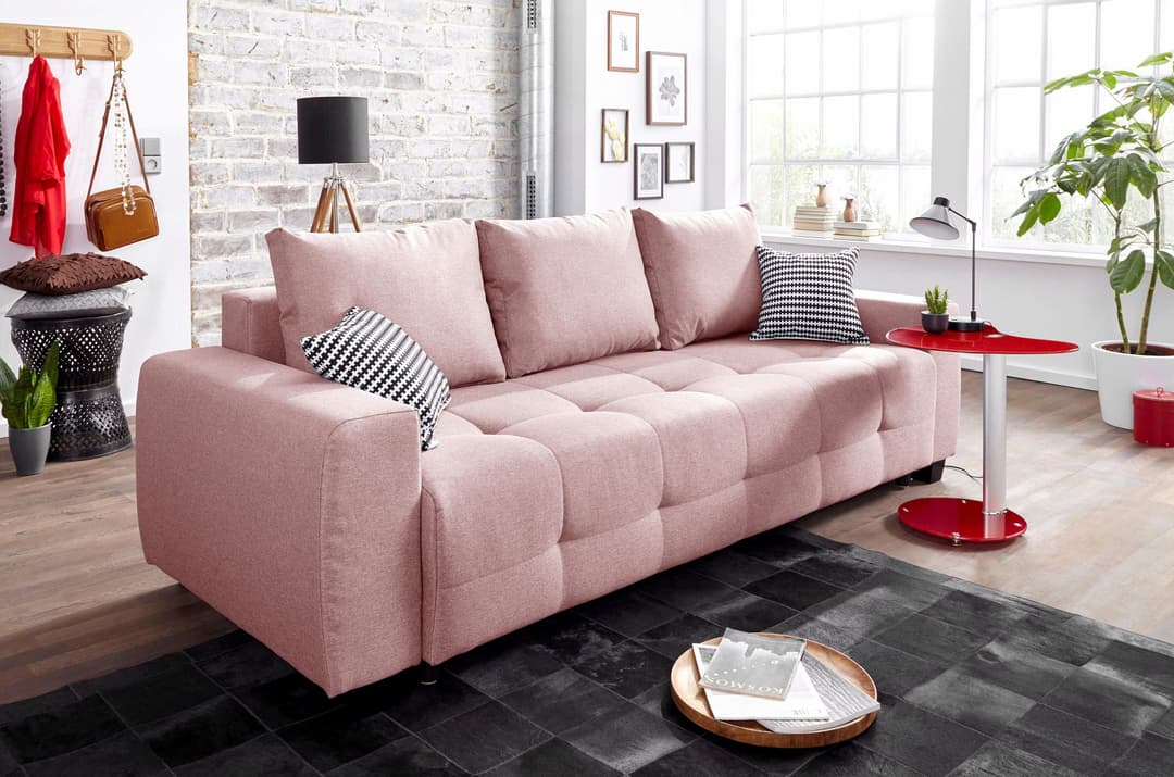 COLLECTION AB Schlafsofa Bella | Rosa