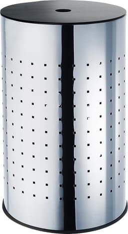 locker Wäschekorb | Silber
