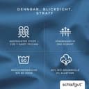Schlafgut Spannbettlaken PURE Bio-Baumwolle | Blau 3