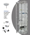 fif möbel Vitrine OPTIMA | Silber 4