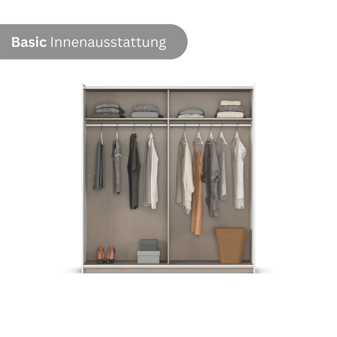 rauch SATURN Schwebetürenschrank | Weiß