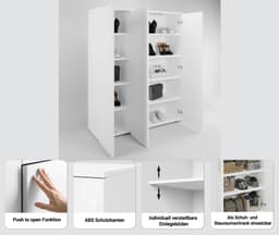 OTTO home Schuhschrank Paris | Holztöne