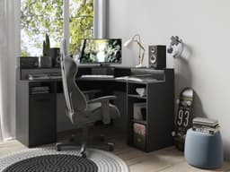 byLIVING Gamingtisch Fox | Schwarz