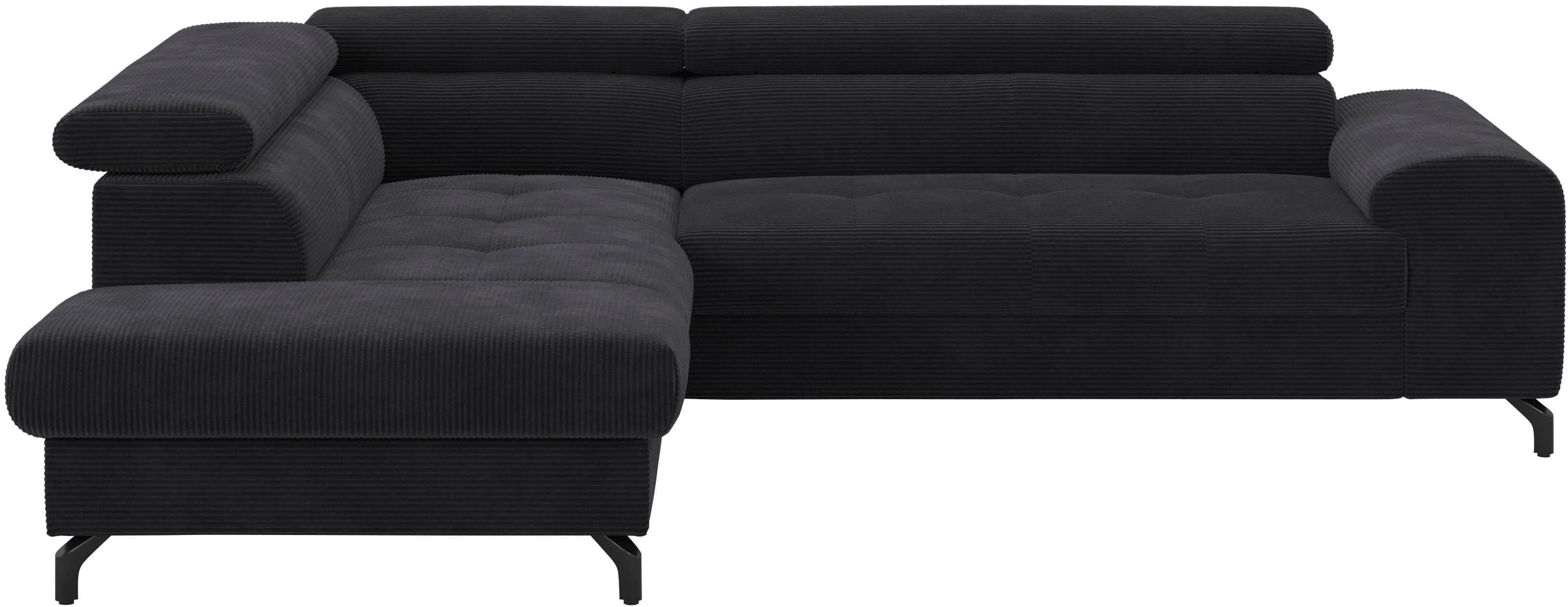 COTTA Ecksofa Aura L-Form | Grau