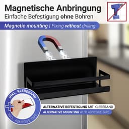 WENKO Gewürzregal Ima | Schwarz