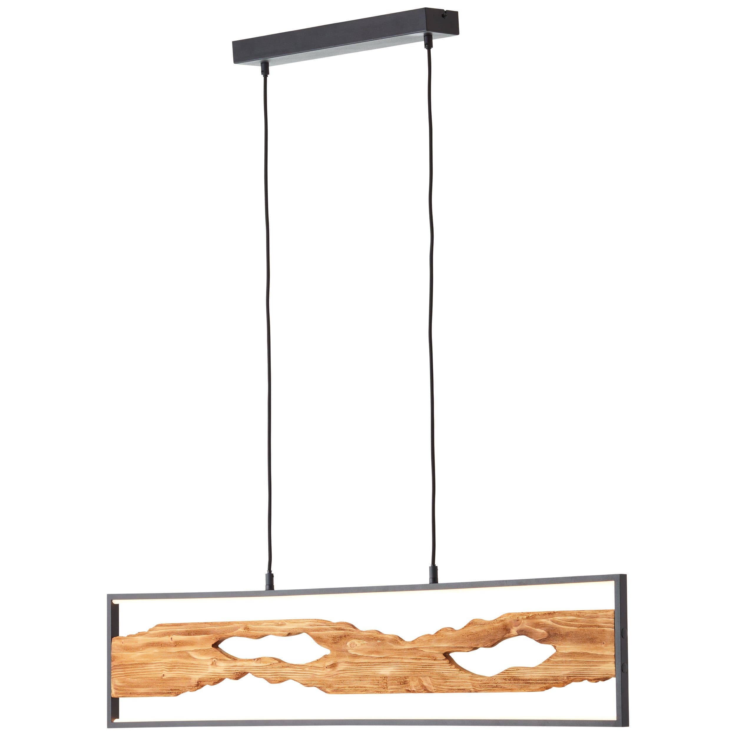 Brilliant LED Pendelleuchte Chaumont | Holztöne