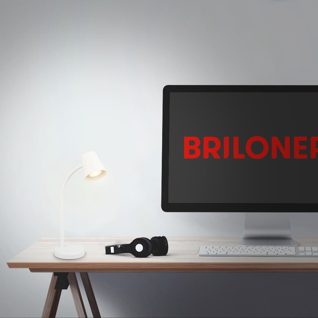 Briloner Leuchten Tischleuchte SKRIVA | Weiß