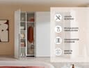 Schlafkontor Maturs Drehtürenschrank | Weiß 4