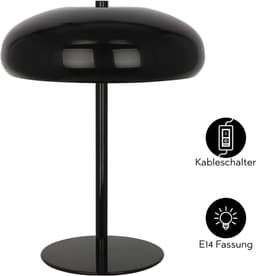 OTTO home Tischleuchte Jessee | Schwarz