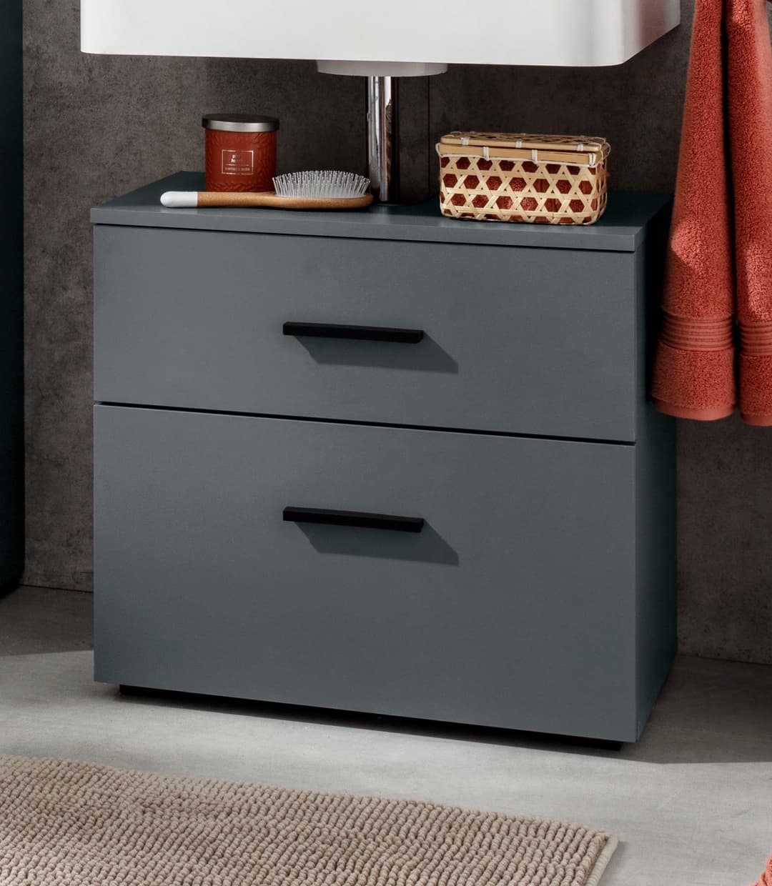 INOSIGN Waschbeckenunterschrank Skara | Grau