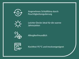 fan Baumwollbettdecke Kansas | Weiß
