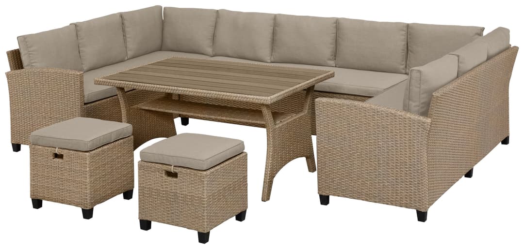 KONIFERA Gartenlounge-Set Rotterdam | Beige
