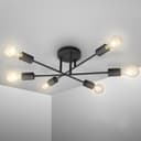 B.K.Licht LED Deckenleuchte | Schwarz