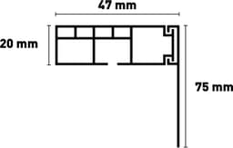 SN DECO GROUP Gardinenschiene Vorhangschiene SH | Schwarz