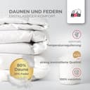 RIBECO Daunenbettdecke Johanna | Weiß 2