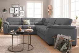 sit&more Ecksofa Montego L-Form | Grau