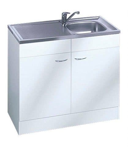 KOCHSTATION Spülenschrank KS-Elster | Weiß