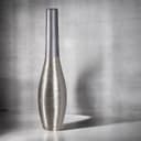 GILDE Bodenvase Kegel London | Grau 2