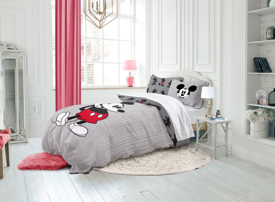 Disney Mickey Mouse Bettwäsche-Set | Grau