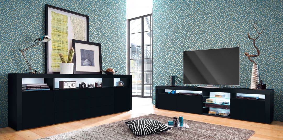 borchardt Möbel Sideboard Santa Fe | Schwarz