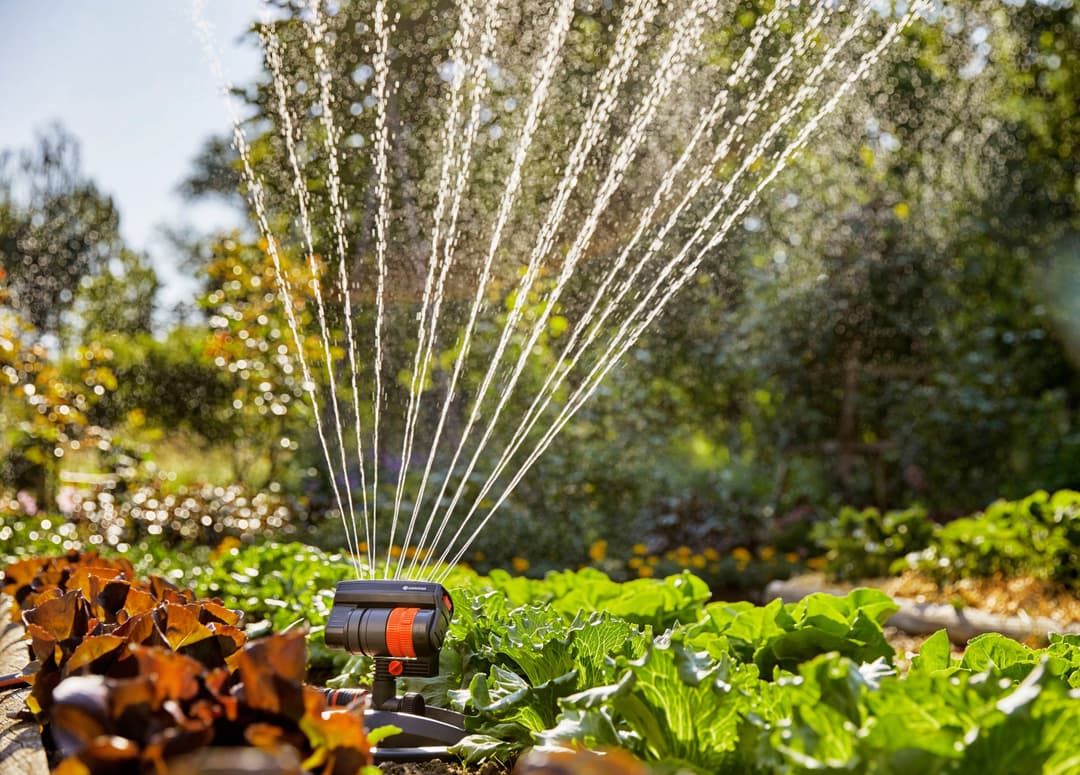GARDENA Viereckregner AquaZoom compact | Schwarz