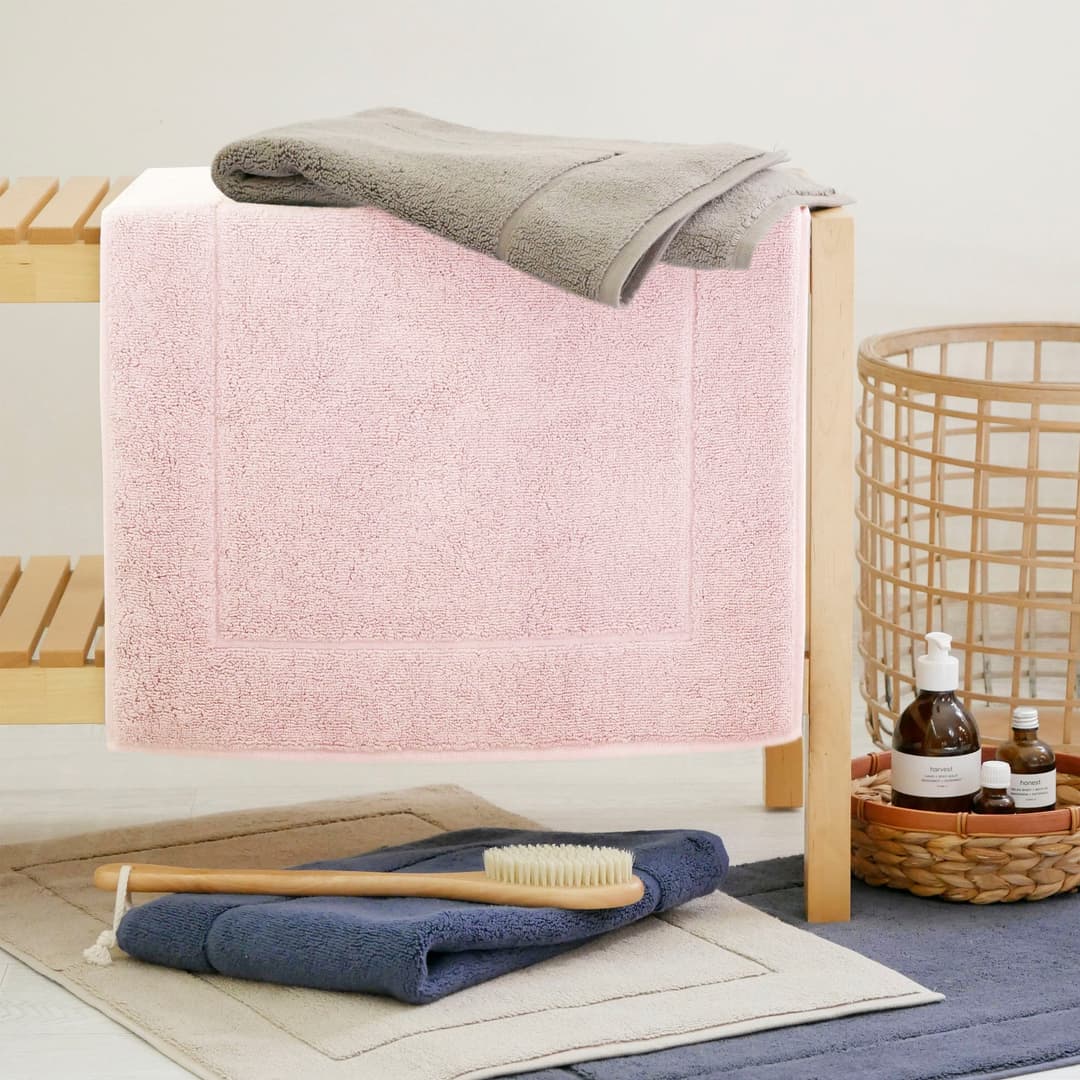 framsohn frottier Badematte Uni Basic Hotelmatte | Rosa