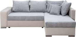 COLLECTION AB Ecksofa John L-Form | Grau