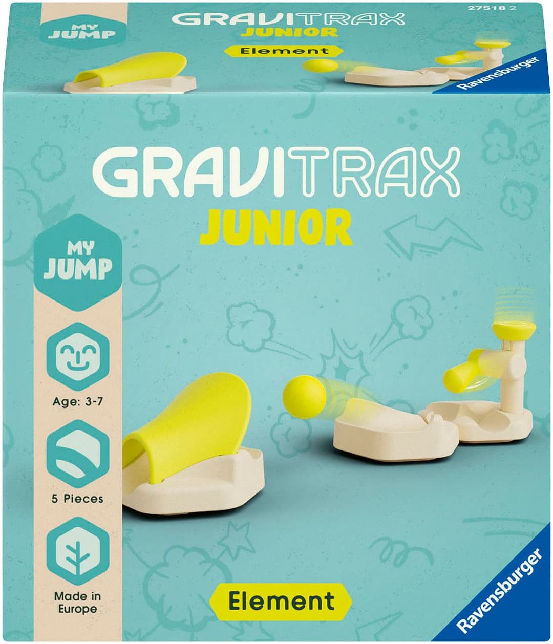 Ravensburger Kugelbahn-Bausatz GraviTrax Junior My Jump Element