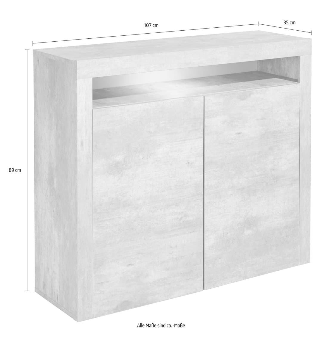 borchardt Möbel Highboard Santa Fe | Grau
