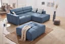 Jockenhöfer Gruppe Ecksofa Salerno | Blau 5