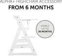 Hauck Hochstuhltablett Alpha Click Tray | Weiß 5