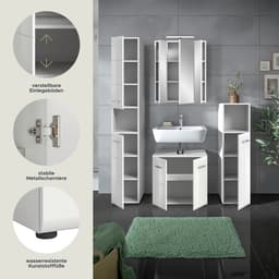 welltime Badezimmer-Set Florenz | Weiß