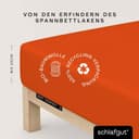 Schlafgut Soft Contact Spannbettlaken | Orange