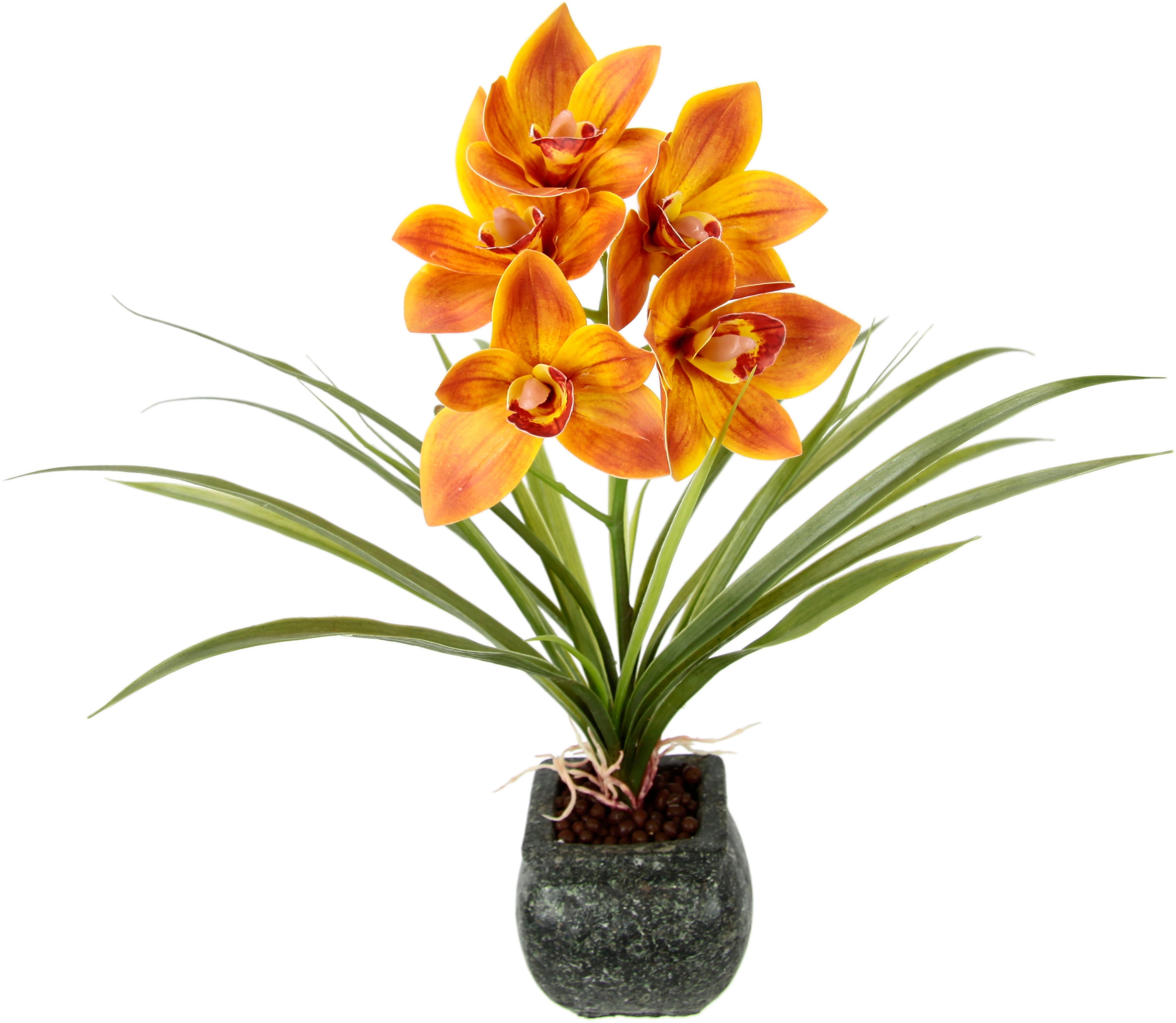 Kunstblume Orchidee | Orange