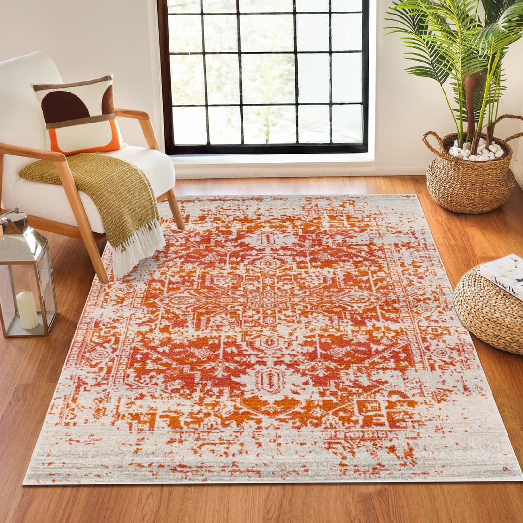 Livabliss Teppich SYRACUSA | Orange