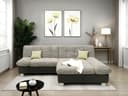 DOMO collection Ecksofa 100031 | Grau 2