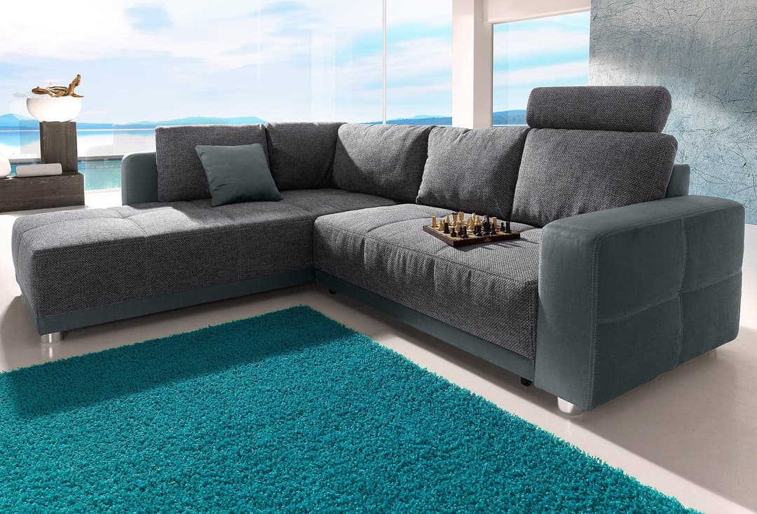Jockenhöfer Gruppe Ecksofa Orlando L-Form | Grau