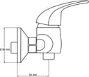 CORNAT Duscharmatur Piccolo Einhebelmischer | Silber 2